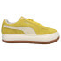 Фото #1 товара Puma Suede Mayu Up Platform Womens Yellow Sneakers Casual Shoes 381650-03