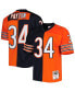 Men's Walter Payton Navy and Orange Chicago Bears 1985 Split Legacy Replica Jersey