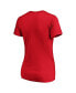 Фото #4 товара Women's Red Cleveland Guardians 2020 Postseason Locker Room Plus Size V-Neck T-shirt