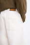 Bermuda shorts with contrast topstitching