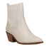 Фото #3 товара Corkys Crackling Pull On Booties Womens Off White Casual Boots 80-0063-274