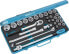 Фото #2 товара Zestaw narzędzi Hazet Hazet socket wrench set 905, 1/2, 30 pieces, tool set (blue, with reversible ratchet)