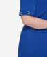 Фото #4 товара Plus Size Hardware-Sleeve Shift Dress