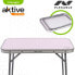 AKTIVE Folding Table Alluminium 60x40x50 cm