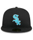 ფოტო #3 პროდუქტის Men's Black Chicago White Sox 2024 Father's Day 59FIFTY Fitted Hat