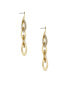 ფოტო #1 პროდუქტის Women's 18k Gold Plated Rope Dangle Earrings