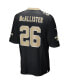 Men's Deuce McAllister Black New Orleans Saints Game Retired Player Jersey