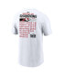 Фото #2 товара Men's White Kansas City Chiefs Super Bowl LVIII Champions Roster T-shirt