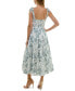 ფოტო #2 პროდუქტის Juniors' Sweetheart-Neck Tie-Strap Tiered Dress