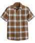 Фото #1 товара Men's Dawson Plaid Short Sleeve Button-Front Shirt