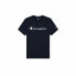 Men’s Short Sleeve T-Shirt Champion Crewneck Blue