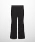 ფოტო #6 პროდუქტის Women's High-Waist Straight Pants