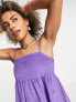 Фото #5 товара COLLUSION cord mini trapeze cami dress in purple co-ord