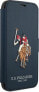 Фото #3 товара Чехол для смартфона U.S. Polo Assn US Polo USFLBKP12MPUGFLNV iPhone 12/12 Pro 6,1" гранатово-синий книжка из коллекции Polo Embroidery