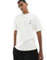 Фото #4 товара Jack & Jones oversized t-shirt with snake back print in white