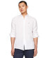 Фото #6 товара Men's Pigment-Dyed Button-Down Long Sleeve Shirt
