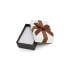Фото #2 товара White gift box with brown ribbon KP9-8
