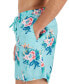 Фото #3 товара Плавки Club Room мужские Afelo с цветочным принтом быстросохнущие 7" для плавания, созданные для Macy's