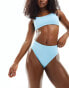 Nike Swimming Essential high waist bikini bottoms in aquarius blue