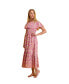 ფოტო #2 პროდუქტის Women's Benoite Off-The-Shoulder Maxi Dress Citrus Pink