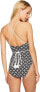 Фото #3 товара MICHAEL Michael Kors Womens 182237 Rope Geo Wrap Shirred Neck OnePiece Size 14
