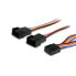 Фото #7 товара 12in 4 Pin Fan Power Splitter Cable - F/M - 0.31 m - Molex (4-pin) - Molex (4-pin) - Male - Female - Multicolour