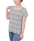 ფოტო #3 პროდუქტის Petite Size Short Extended Sleeve Top