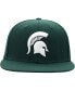 Фото #3 товара Men's Green Michigan State Spartans Team Color Fitted Hat