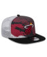 Men's Black Miami Heat Court Sport Speckle 9fifty Snapback Hat