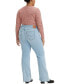 ფოტო #5 პროდუქტის Plus Size 726 High-Rise Flare-Leg Jeans