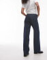 Topshop mid rise Column jeans in indigo stripe