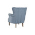 Фото #3 товара Кресло DKD Home Decor 74 x 75 x 87 cm древесина каучукового дерева Небесный синий