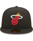 Фото #3 товара Men's Black Miami Heat 3x NBA Finals Champions Pop Sweat 59FIFTY Fitted Hat