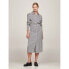 TOMMY HILFIGER Seal Aop long sleeve midi dress