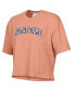 ფოტო #2 პროდუქტის Women's Orange Distressed Notre Dame Fighting Irish Vintage-Like Wash Boxy Crop T-shirt