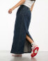 Cotton:On fit flare denim maxi skirt in indigo Logans Blue, 34 - фото #4