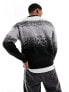 Jack & Jones oversize soft faded jumper in monochrome