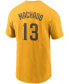 Фото #2 товара Men's Manny Machado Gold San Diego Padres Name Number T-shirt
