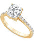 ფოტო #1 პროდუქტის Certified Lab Grown Diamond Engagement Ring (2-1/2 ct. t.w.) in 14k Gold