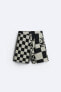 GEOMETRIC JACQUARD BERMUDA SHORTS