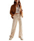ფოტო #1 პროდუქტის Women's Cotton Tinsley Baggy High-Rise Straight Jeans