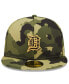 ფოტო #2 პროდუქტის Men's Camo Detroit Tigers 2022 Armed Forces Day On-Field 59Fifty Fitted Hat