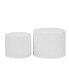 MDF Side/Coffee/End Table Set of 2 with Veneer (White)