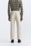 Textured chino trousers