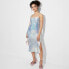 Фото #1 товара Women's Sequin Slip Midi Tank Dress - Wild Fable Light Blue S