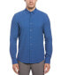 Men's Slim-Fit Stretch Diamond Geo-Print Button-Down Shirt