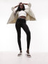 Фото #5 товара Topshop Tall branded elastic legging in black