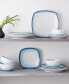 Colorscapes Layers Square Salad Plate Set of 4, 8.25"