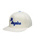 Фото #1 товара Men's Cream Los Angeles Lakers Hardwood Classics Snapback Adjustable Hat
