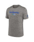 ფოტო #2 პროდუქტის Men's Heather Charcoal Seattle Seahawks Throwback Sideline Performance T-shirt